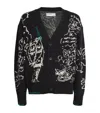 Domrebel Utopia Jacquard Knit Cardigan In Black