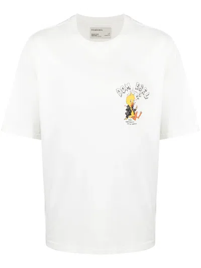 Domrebel Men's Empty Duck Graphic T-shirt In Ivory