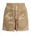 Domrebel Exposed Stitching Shorts In Gold