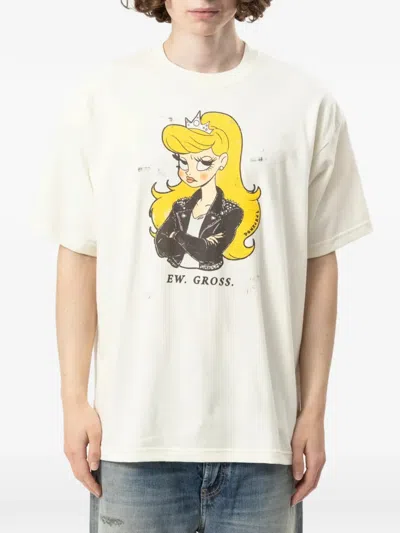 Domrebel Eyeroll Graphic-print T-shirt In White
