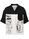Domrebel Short-sleeve Strip Camp Shirt In Blue