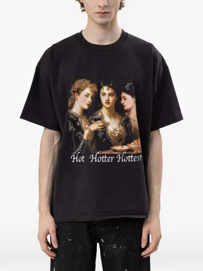 Domrebel Hottest Graphic-print T-shirt In Black