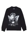 Domrebel Lil Reb Cherub-print Sweatshirt In Black