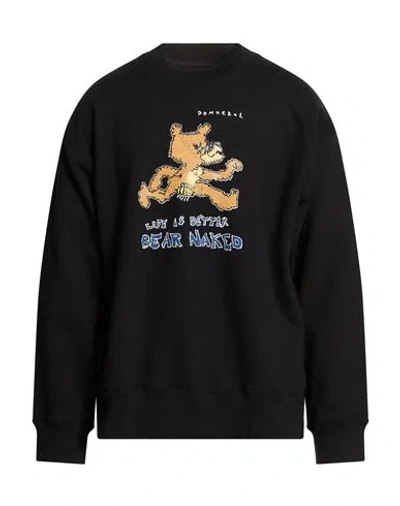 Domrebel Man Sweatshirt Black Size L Cotton