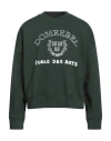 Domrebel Man Sweatshirt Dark Green Size Xxl Cotton In Green