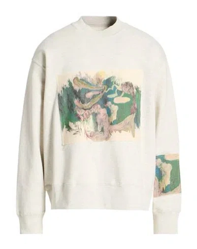 Domrebel Man Sweatshirt Light Grey Size L Cotton In Gray