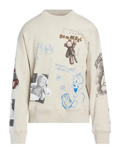 Domrebel Man Sweatshirt Light Grey Size S Cotton In Multi