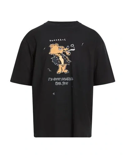 Domrebel Man T-shirt Black Size Xl Cotton