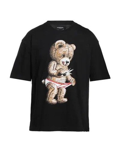 Domrebel Man T-shirt Black Size Xxl Cotton