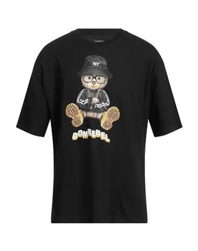 Domrebel Man T-shirt Black Size Xxl Cotton