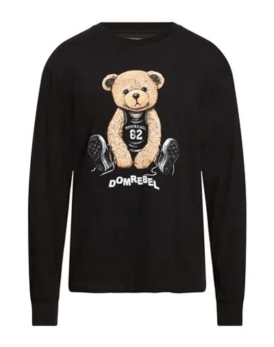 Domrebel Man T-shirt Black Size Xxl Cotton