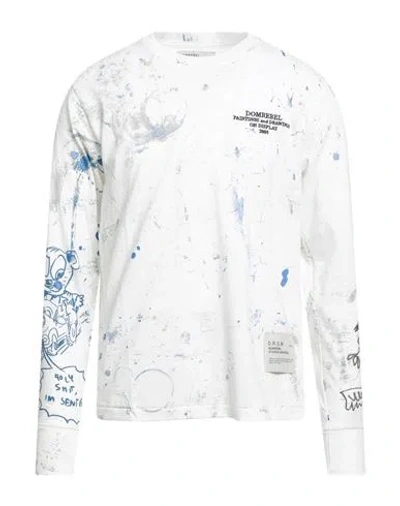 Domrebel Man T-shirt Ivory Size M Cotton In White
