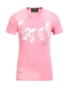 Domrebel Man T-shirt Pink Size Xs Cotton In Pink