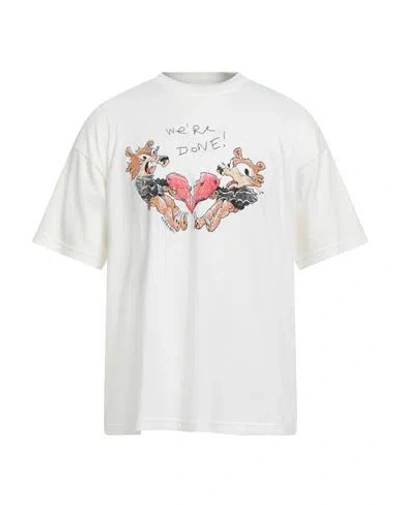 Domrebel Man T-shirt White Size M Cotton In Animal Print