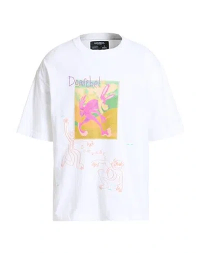 Domrebel Man T-shirt White Size Xl Cotton