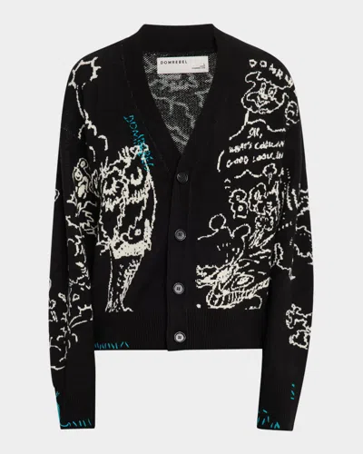 Domrebel Men's Utopia Hand-stitched Cardigan