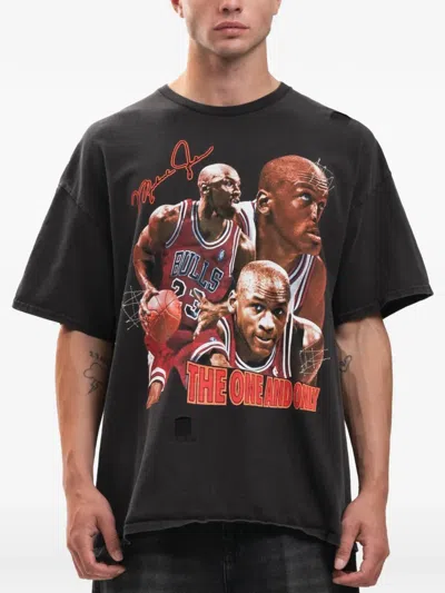 Domrebel Mj Icon Graphic-print T-shirt In Black