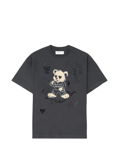 Domrebel Moi Graphic T-shirt In Gray