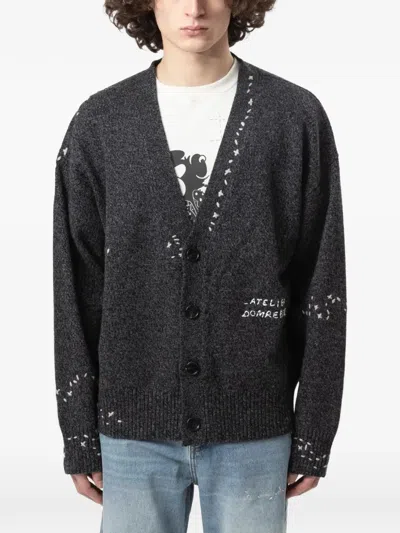 Domrebel Renegade Knit Cardigan In Black