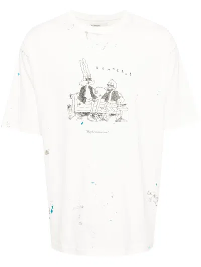 Domrebel Scuff Tomorrow Cartoon-print T-shirt In 中性色