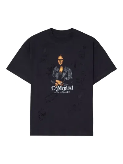 Domrebel T-shirt Mit She Is Her-print In Black