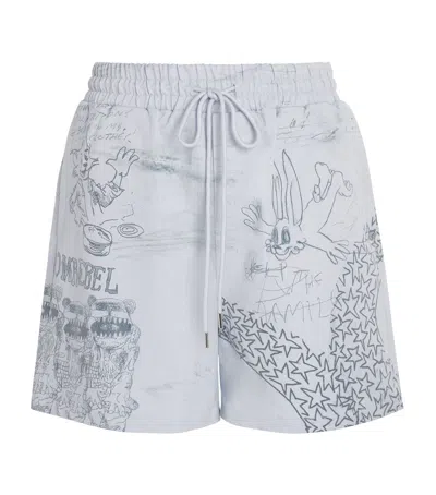 Domrebel Sketchy Shorts In Gray