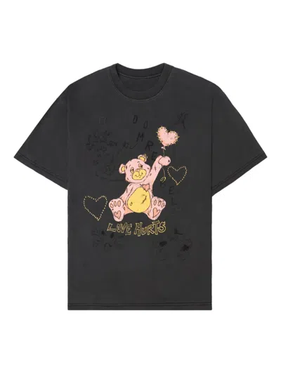 Domrebel Teddy Bear-print T-shirt In Black