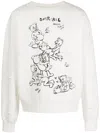 Domrebel Tenderness Graphic-print Sweatshirt In White