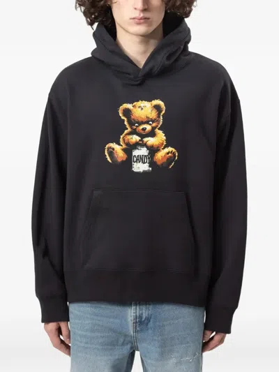 Domrebel Treats Graphic-print Hoodie In Black