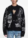 Domrebel Utopia Jacquard Knit Cardigan