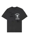 Domrebel Varsity Bear Graphic-print Cotton T-shirt In Black