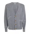 Domrebel Wool Exposed Stitching Cardigan In Gray