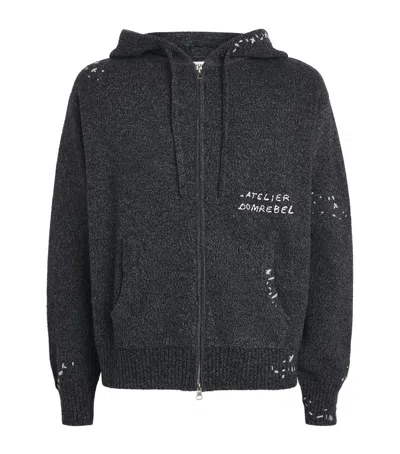 Domrebel Wool-blend Renegade Hoodie In Black