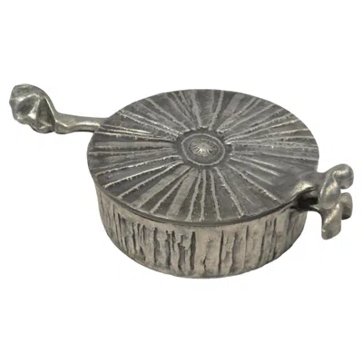 Pre-owned Don Drumm Sculptural Aluminum Casserole Pan By  In Gray