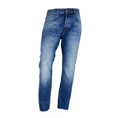 DON THE FULLER BLUE COTTON JEANS & PANT