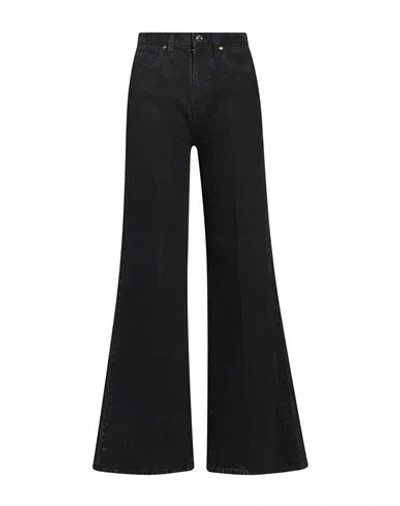 Don The Fuller Woman Jeans Black Size 26 Cotton, Elastane