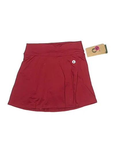 Pre-owned Dona Jo Casual Skirt In Burgundy