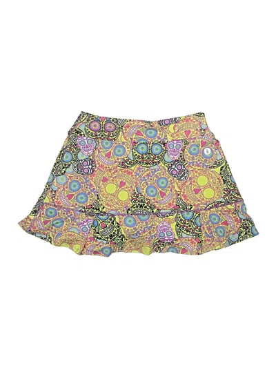 Pre-owned Dona Jo Skort In Yellow