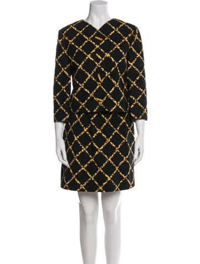 Pre-owned Donald Brooks Printed Pantsuit In Black
