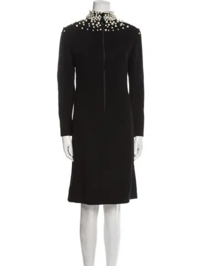 Pre-owned Donald Brooks Vintage Knee-length Dress In Black