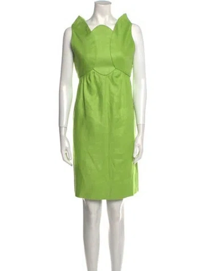 Pre-owned Donald Brooks Vintage Knee-length Dress In Green