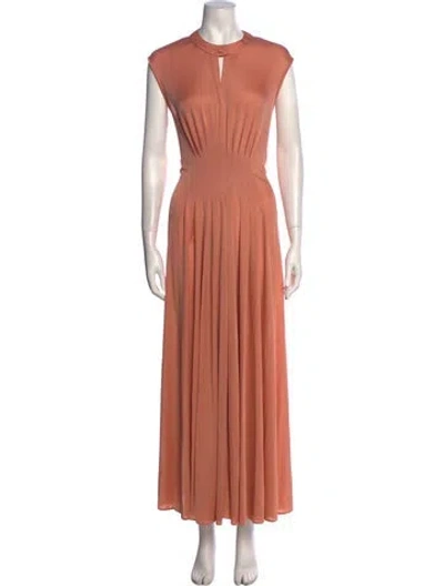 Pre-owned Donald Brooks Vintage Long Dress In Orange