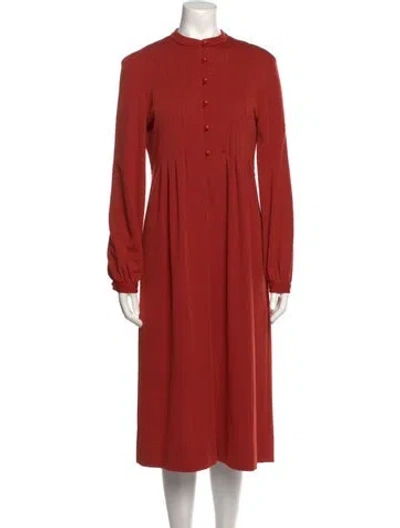 Pre-owned Donald Brooks Vintage Midi Length Dress In Orange