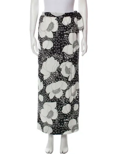 Pre-owned Donald Brooks Vintage Midi Length Skirt In White