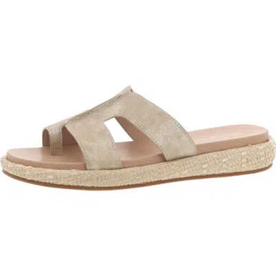 Donald J Pliner Addara 27 Womens Metallic Leather Slide Sandals