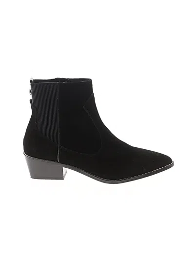 Pre-owned Donald J Pliner Ankle Boots In Black