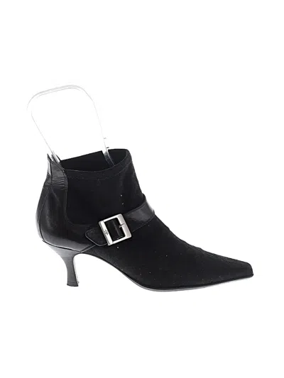 Pre-owned Donald J Pliner Ankle Boots In Black