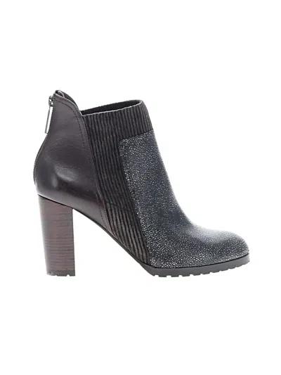 Pre-owned Donald J Pliner Ankle Boots In Black