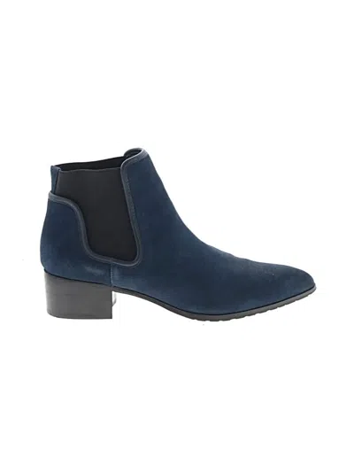 Pre-owned Donald J Pliner Ankle Boots In Blue