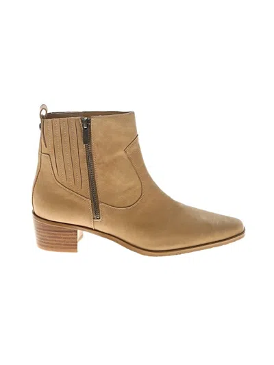Pre-owned Donald J Pliner Ankle Boots In Brown